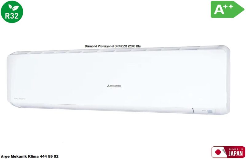 Mitsubishi Heavy Diamond Profesyonel SRK63ZR-W A++ Duvar Tipi İnverter Klima 22.000 Btu