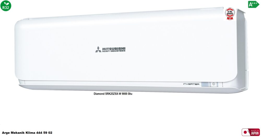 Mitsubishi Heavy Diamond SRK25ZSX-W A+++ Duvar Tipi İnverter Klima 9.000 Btu