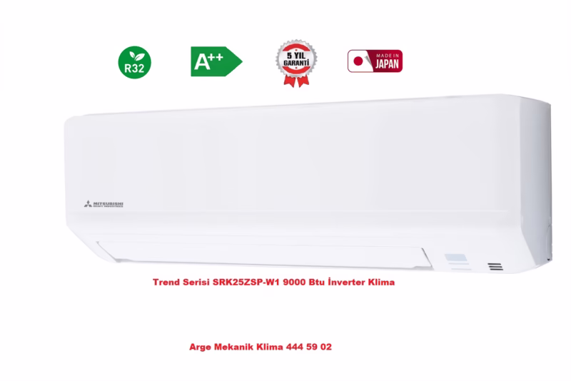 Mitsubishi Heavy Trend SRK25ZSP-W1 A++ Duvar Tipi İnverter Klima 9.000 Btu